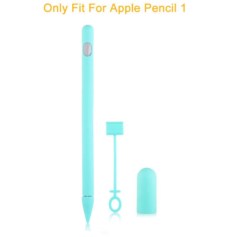Ốp Bảo Vệ Bằng Silicon Mềm 4 Trong 1 Nhiều Màu Tùy Chọn Cho Apple Pencil 1st Generation Ipad