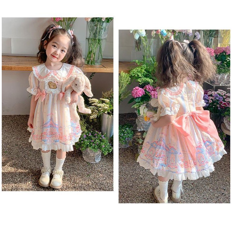 Đầm Công Chúa Phong Cách Lolita Cho Bé Gái