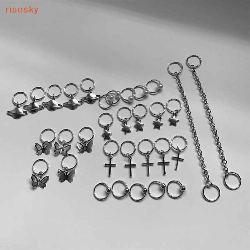 Set 10 Kẹp Tóc Kim Loại Hình Bướm DIY Phong Cách Phương Tây Cho Nữ