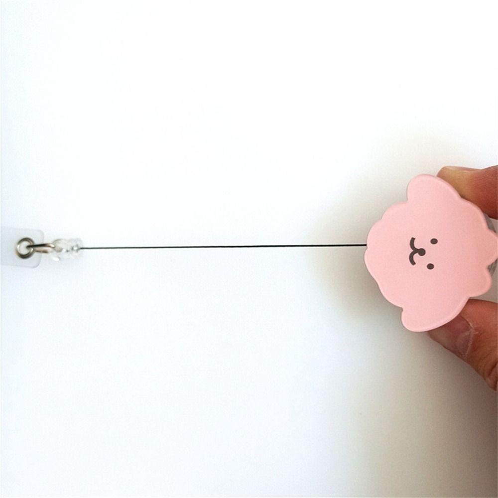 Lanfy Giá Đỡ Huy Hiệu Cài Áo / Thẻ Tên Bằng acrylic Hình Cún Hoạt Hình Sáng Tạo Dễ Kéo Cho Văn Phòng / Trường Học