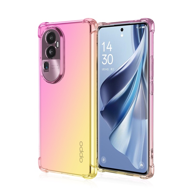 Ốp Điện Thoại Silicon Màu Gradient Cho Oppo Reno 10 Pro Plus Reno 10 Pro + 9 Pro Reno8T 9