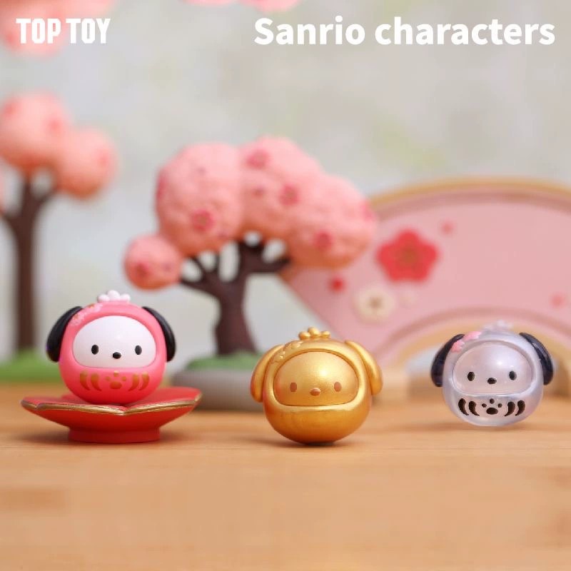 Mô Hình Gia Đình Sanrio MINI Dharma Hoạt Hình Sáng Tạo Trang Trí Bàn Làm Việc