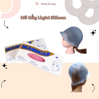 Mũ gẩy light silicon kèm que gẩy, tạo mái tóc nhuộm các màu sành điệu và độc đáo, dụng cụ nhuộm tiện lợi, độ đàn hồi tốt