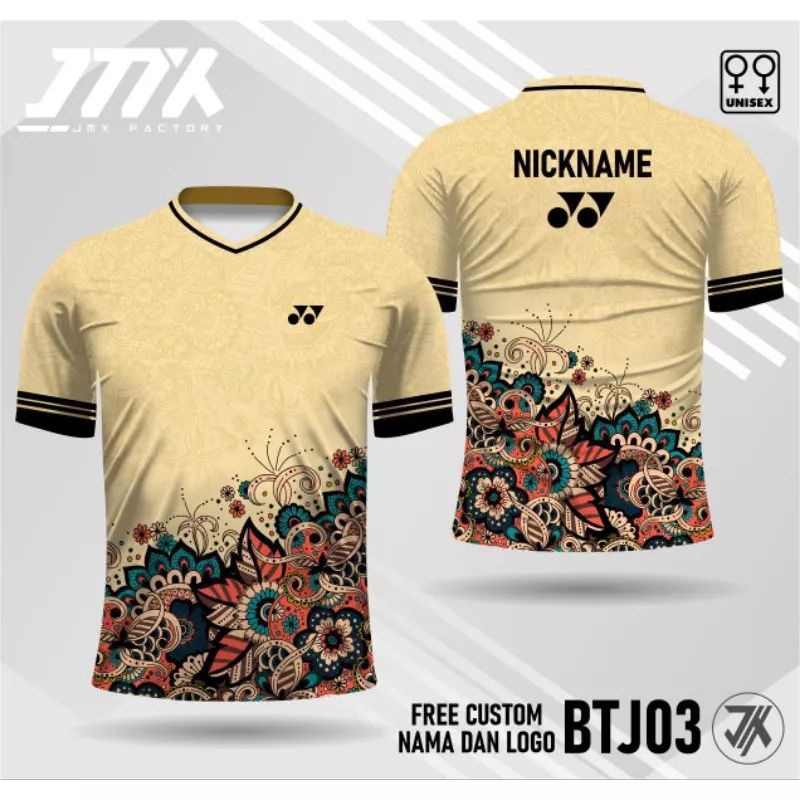 Áo cầu lông yonex jersey batik tên tùy chỉnh