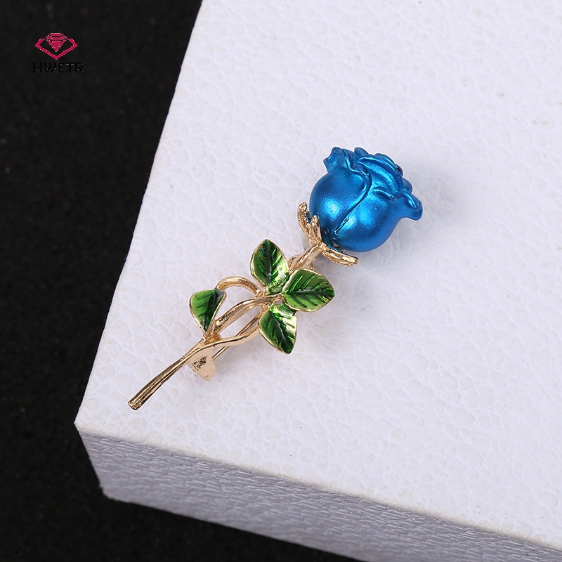Hwetr bộ sưu tập trâm cài hoa hồng đẹp dành cho phụ nữ lady elegant flower pin mới