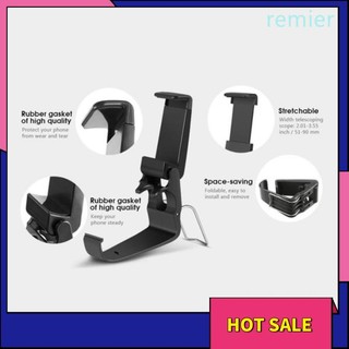 Re universal mobile phone mount bracket gamepad controller clip stand holder for xbox one handle game controller
