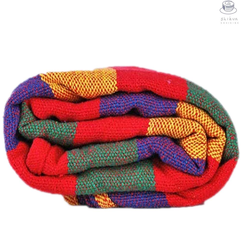 Vườn di động võng vải giường vải cắm trại treo hiên sân sau trong nhà xích đu ngoài trời màu đỏ