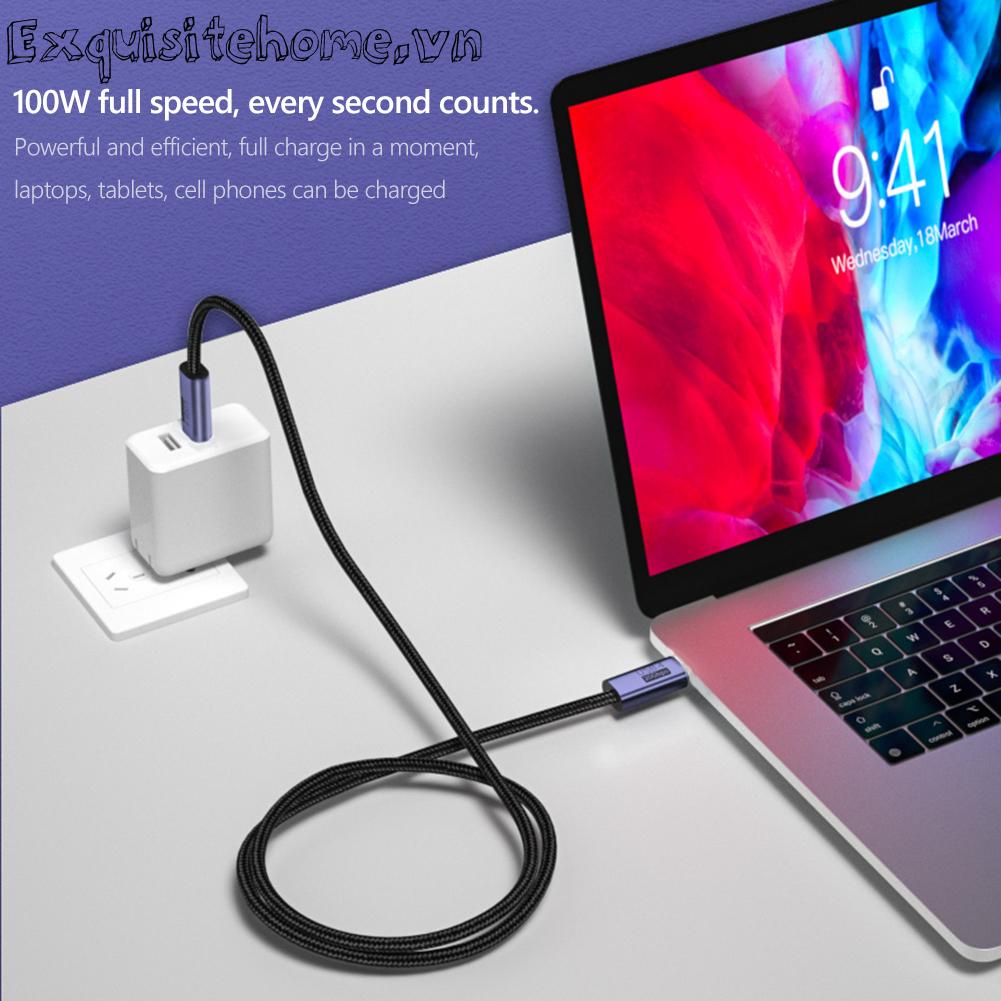 Dây Cáp Sạc Nhanh 20gbps 8k 60hz pd 100w usb 4.0 type-c male Sang male