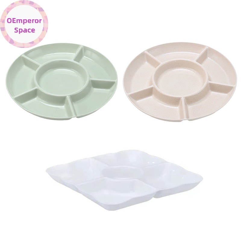 OEmperor 6 ngăn đựng thực phẩm Khay đựng đồ ăn nhẹ trái cây Đĩa khai vị Phục vụ đĩa PH