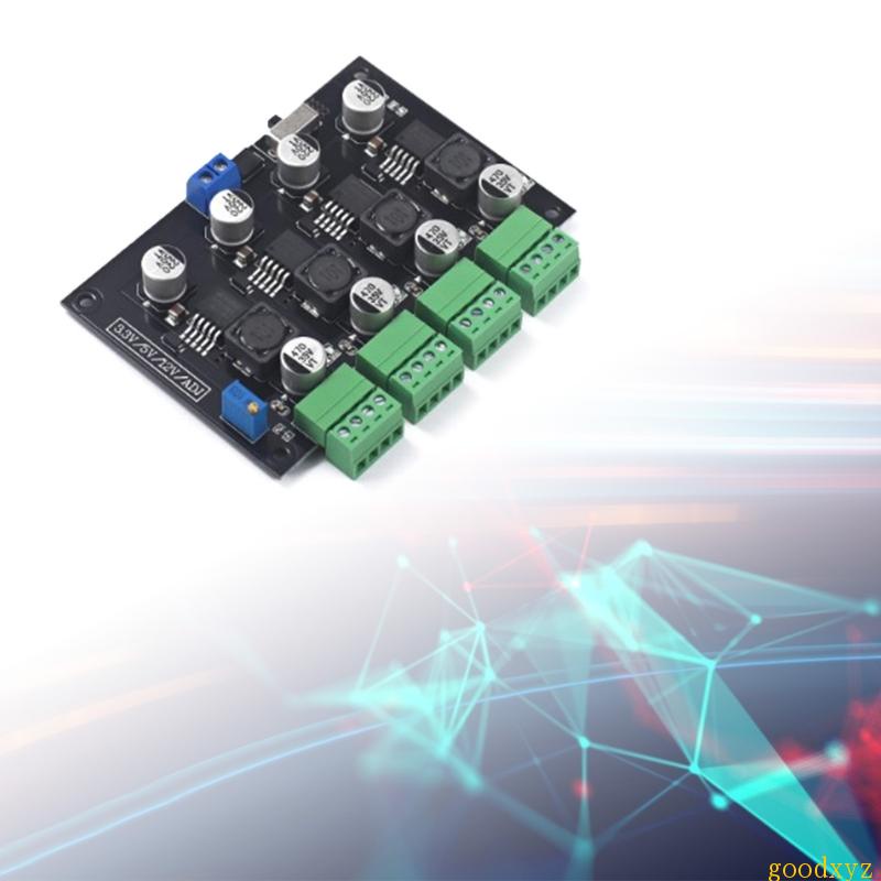 Goodxyz lm2596 bộ nguồn chuyển mạch đa kênh 3 3v 5v 12v adj mô-đun cấp nguồn đầu ra điện áp có thể điều chỉnh repla