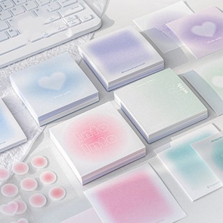 Rosyposy frosted note box giấy ghi nhớ ins gradient sulfuric acid hộp giấy gói sách ghi nhớ rơi vào hộp giấy ghi chú