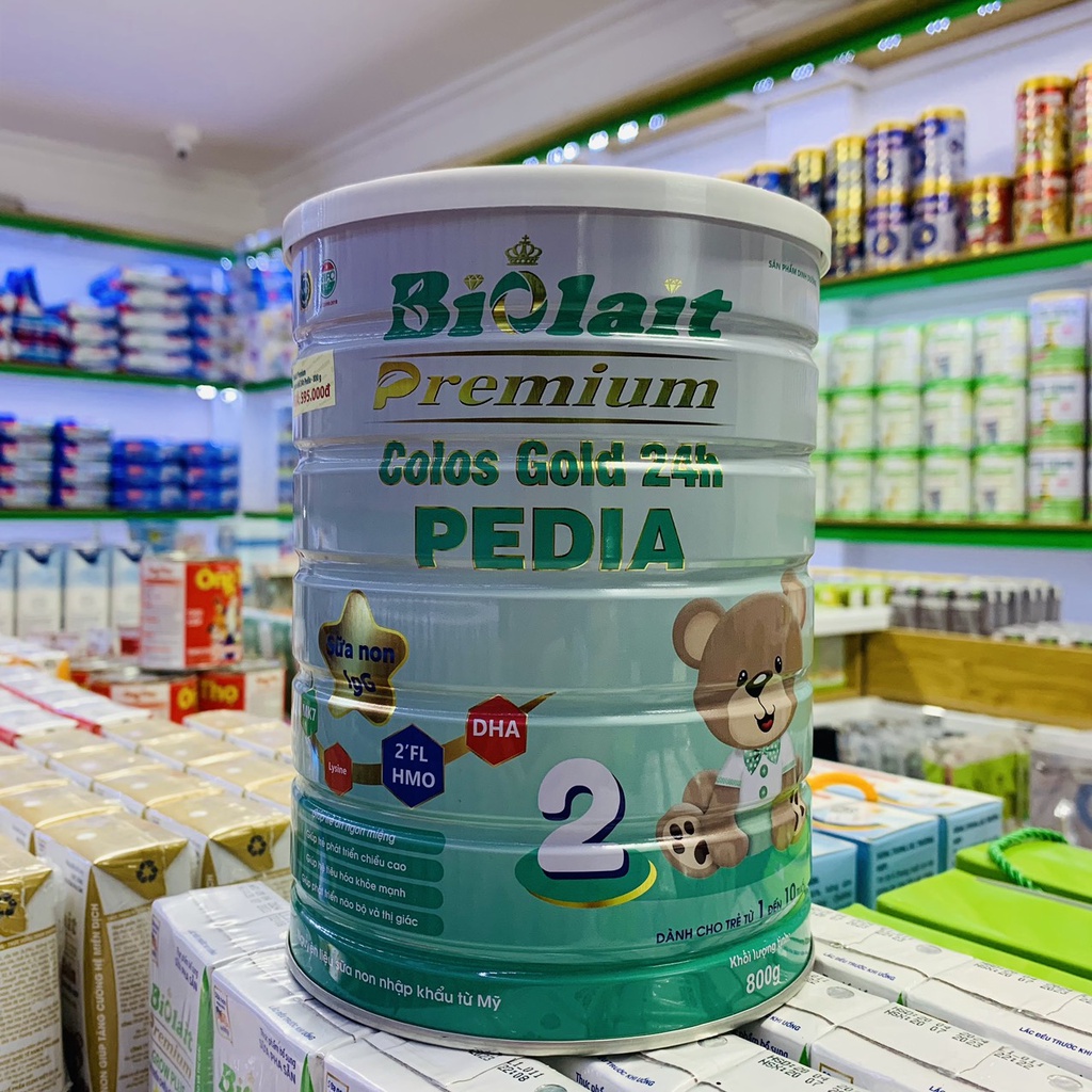 Sữa Non Biolait Colos Gold 24H PEDIA SỐ 2 Giúp Hệ Tiêu Hóa Khỏe Mạnh, Phát Triển Chiều Cao, Não Bộ