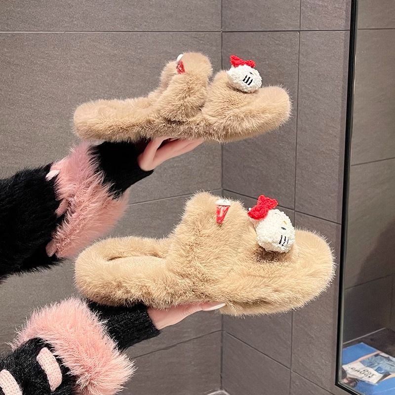 Dép Bông Đi Trong Nhà Bằng Vải cotton Mềm Mại Thoải Mái Thời Trang Thu Đông 2023 Cho Nữ