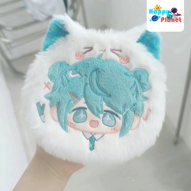 Túi Đựng Thẻ / Tiền Xu Hình Hatsune Miku Bằng Lông Nhung Nhỏ Nhắn Dễ Thương Dùng Làm Quà Tặng Sinh Nhật Cho Bạn Gái