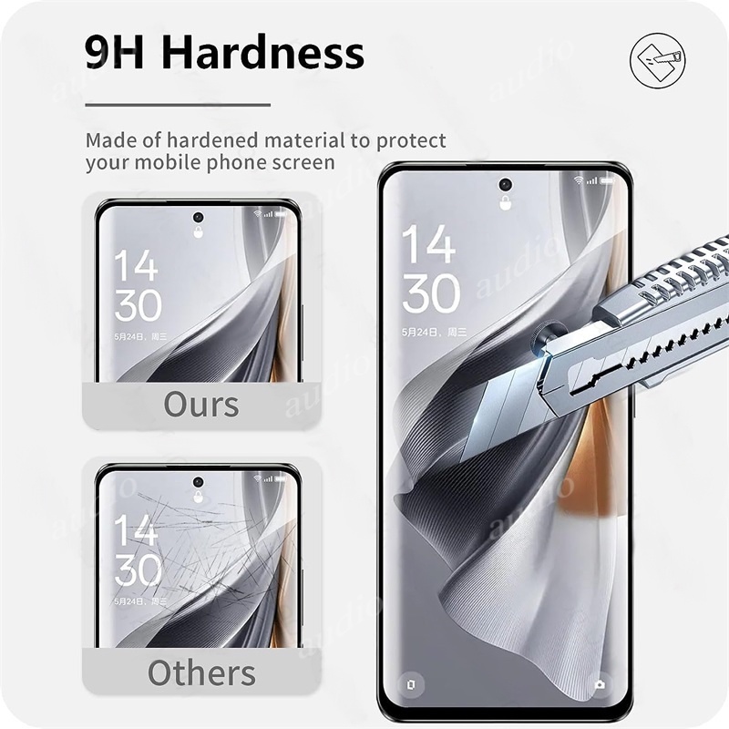 Ốp Điện Thoại Kính Cường Lực 3D Oppo Reno 10 11 Pro 5G 10Pro Plus 2023 Reno11 10 9 8 7 6 Pro Pro + Lite 8T 8Z 7Z 6Z 4G