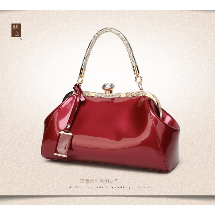 Túi Xách Đeo Chéo Vai Bằng Da Bóng Thời Trang Dành Cho Nữ