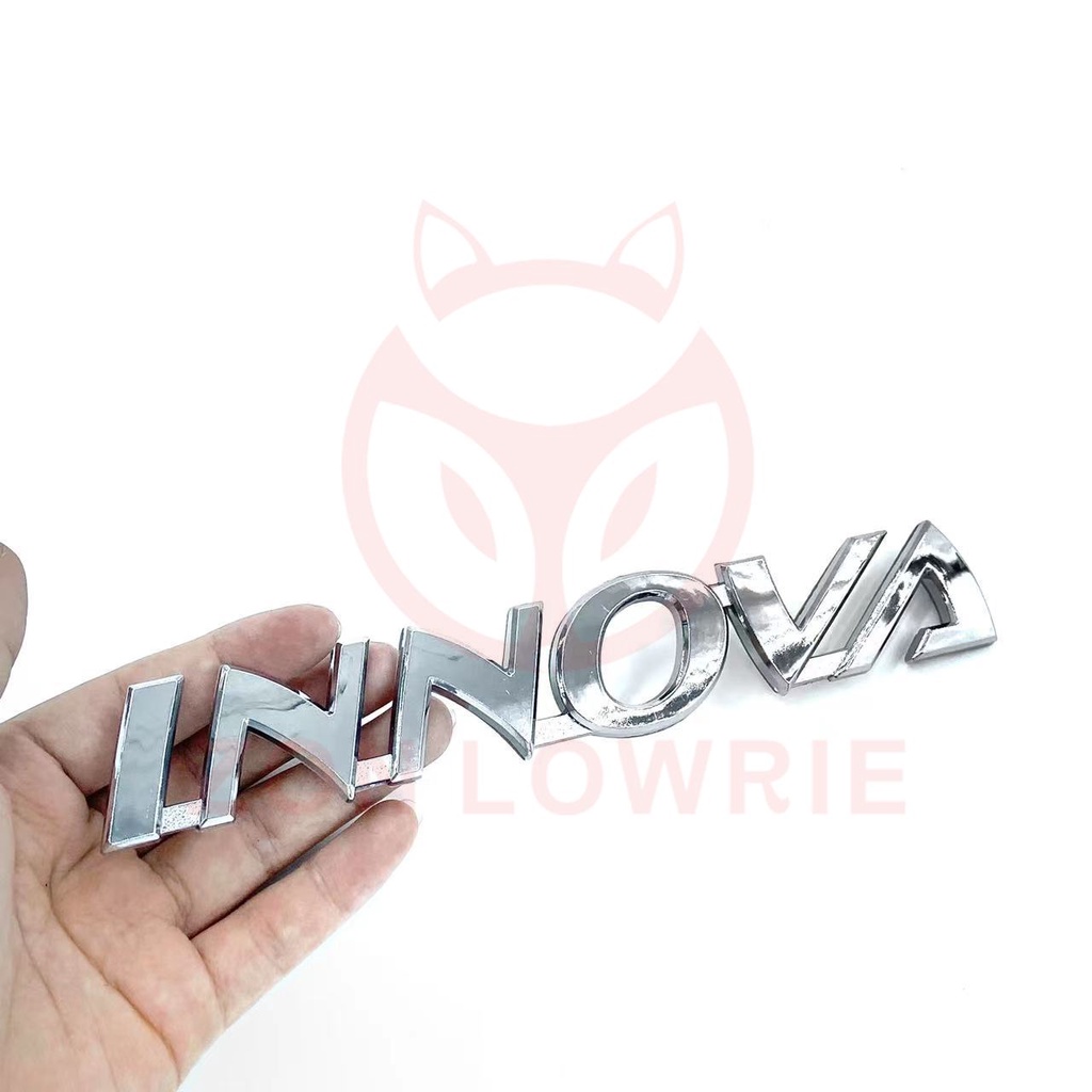 1 Miếng Dán logo Chữ innova Bằng abs Dùng Trang Trí Xe Hơi toyota