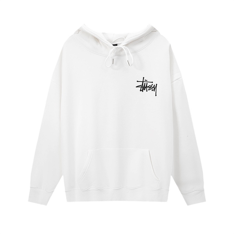 Hàng Có Sẵn STUSSY Áo Hoodie Tay Dài Chui Đầu Cỡ s-xl In Hình Trước Và Sau Cổ Điển Cho Cặp Đôi