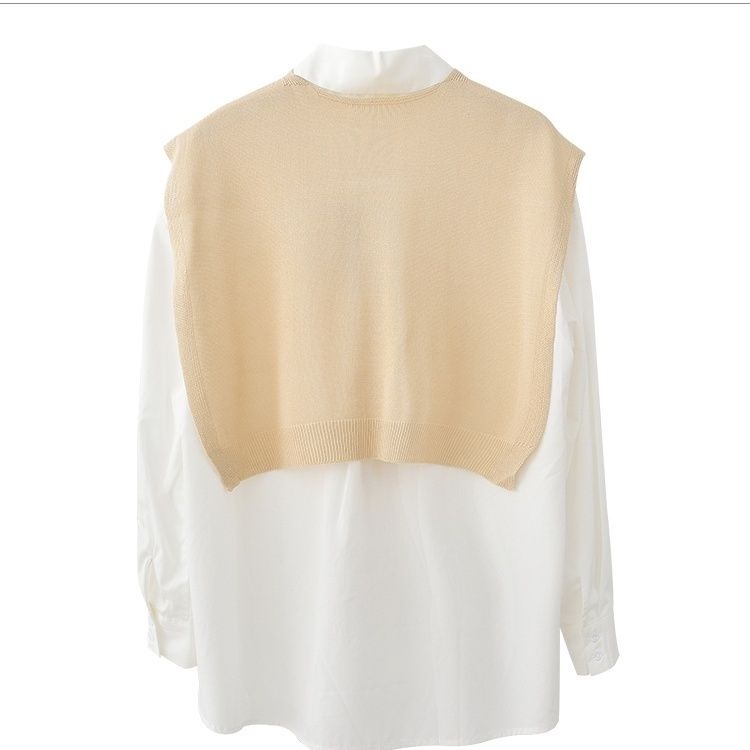 Khăn choàng dệt kim với vai phụ nữ trang trí bên ngoài cổ áo giả bảo vệ cổ mùa xuân khăn choàng ghi lê