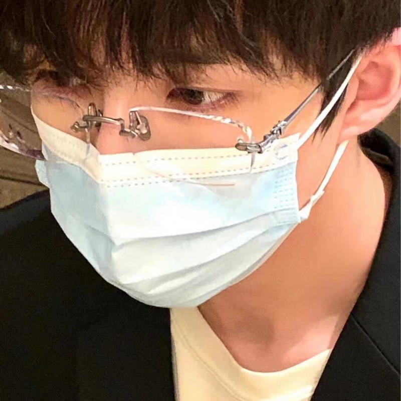 【-0°~-400°Gương Trang Điểm Nhỏ Nhắn Chống Bức Xạ Ánh Sáng Xanh Phong Cách Doanh Nhân Hàn Quốc Cho Nam Và Nữ