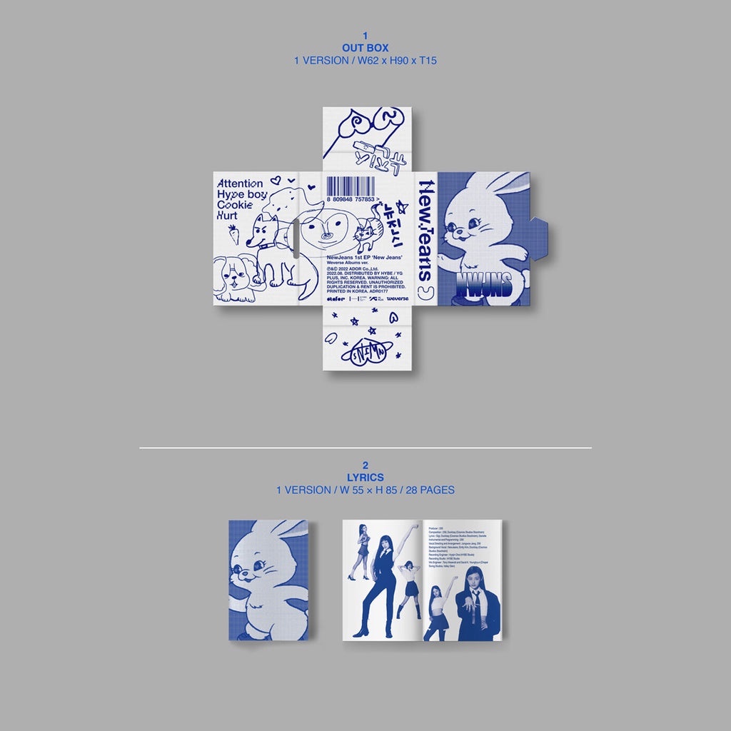 Newjeans - album ep 1  weverse albums ver.