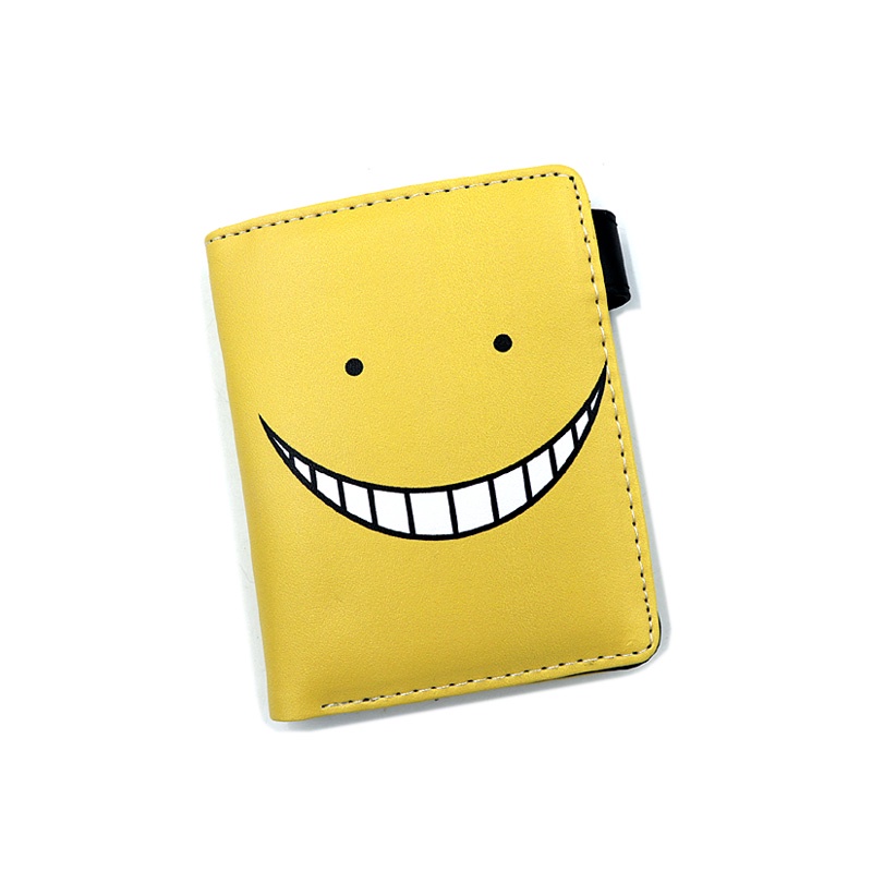 Danganronpa monokuma ví pu ngắn dễ thương nhân vật anime ví có túi đựng tiền xu in đầy màu sắc