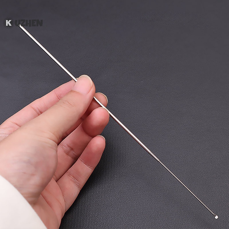 Kuzhen 18cm gắp tai làm sạch ráy tai chất tẩy rửa ráy tai curette dụng cụ gắp bằng thép không gỉ nóng