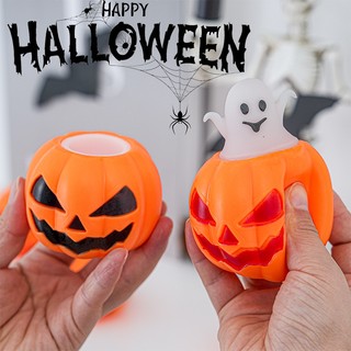 Halloween pumpkin squeezing toy music pumpkin venting ball fun bóp bóp đồ chơi giải nén fun pumpkin ghost đồ chơi trẻ em quà tặng