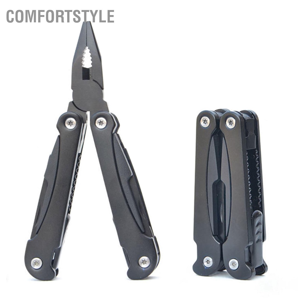 Comfortstyle Kìm bỏ túi đa năng có khóa an toàn Tay cầm thoải mái Đa thể gập lại di động để đi bộ đường dài sinh tồn ngoài trời