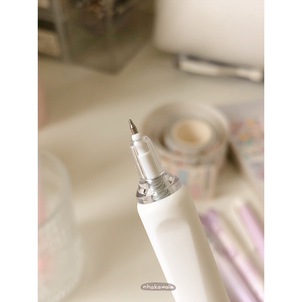 Bút bi gel mực đen Mura cute ngòi kim 0.5mm Nhà Kawaii