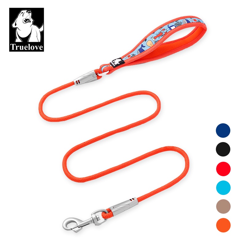 Truelove heavy duty dog leash dây xích cho thú cưng chắc chắn với tay cầm thoải mái đệm mềm móc an toàn bền chắc chắn cho chó nhỏ vừa lớn