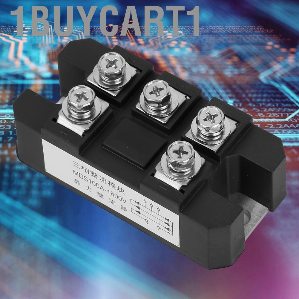 1buycart1 MDS-100A 1600V 5 Terminals 3 Phase Practical Full  Diode Rectifier
