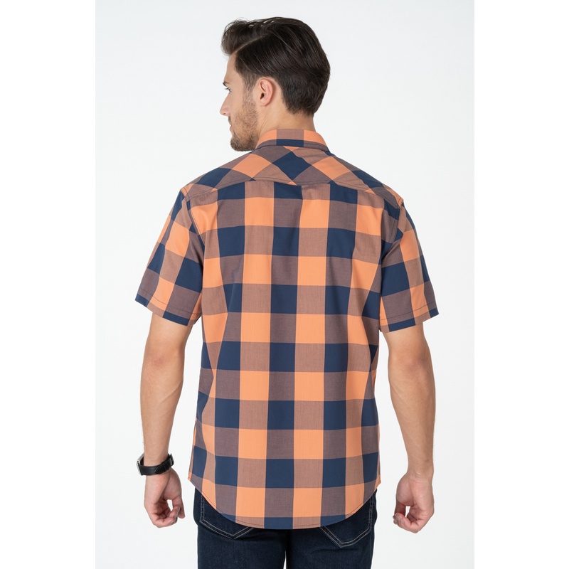 Áo Sơ Mi Tay Ngắn Họa Tiết Caro , thời thượng, lịch lãm, chỉn chu John Henry - WS23SS15P-SC