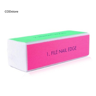 Kdc 1pc nail art shine polished buffer sanding manicure tools khối đánh bóng