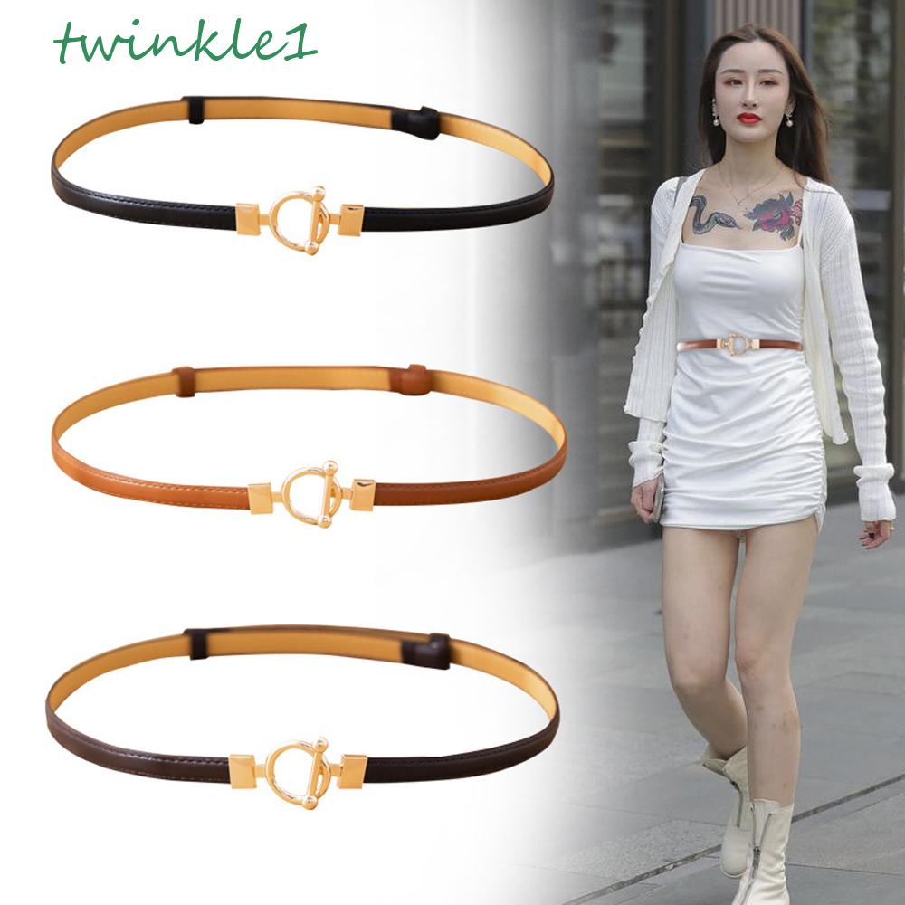 Thắt Lưng Da Pu Kiểu Dáng Thanh Lịch Thời Trang Cho Nữ