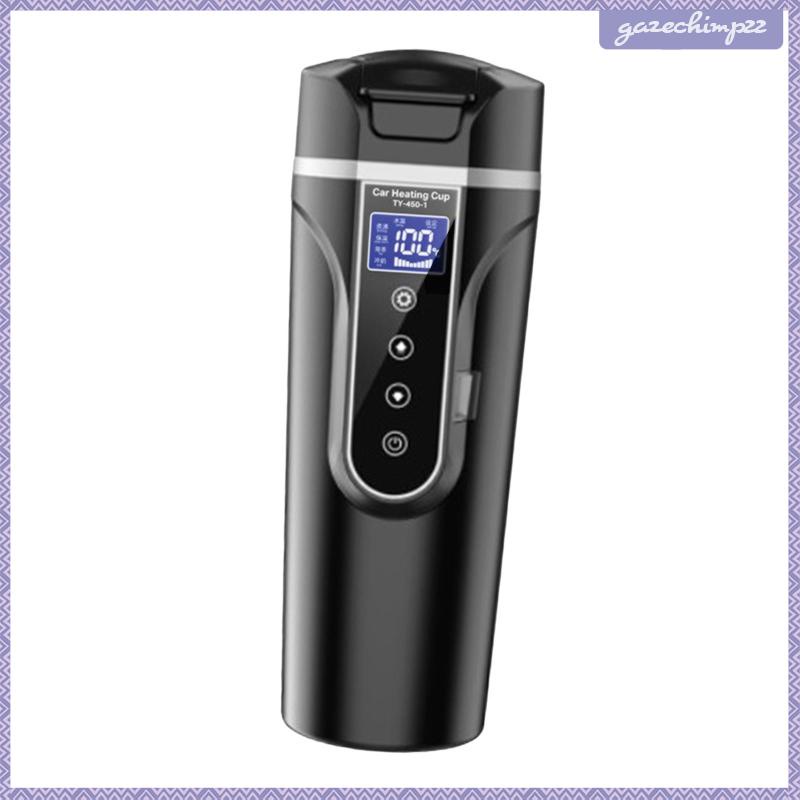 Ấm Đun Nước Màu Đen 12V / 24V 450ml Điều Khiển Cảm Ứng Cho Xe Hơi / Xe Tải