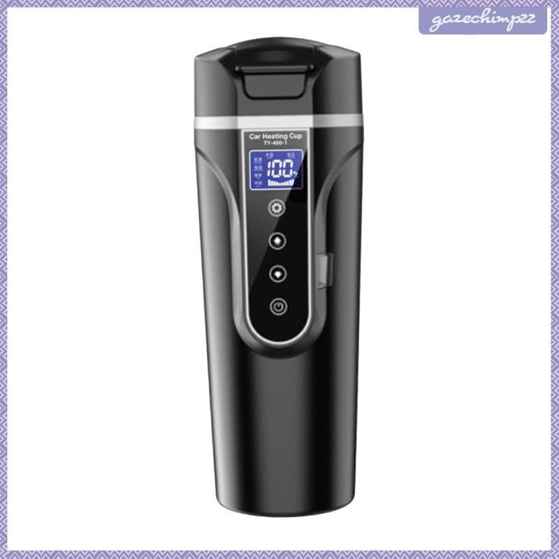 Ấm Đun Nước Màu Đen 12V / 24V 450ml Điều Khiển Cảm Ứng Cho Xe Hơi / Xe Tải
