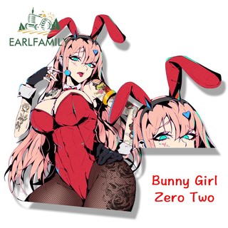 Earlfamily Rabbit girl zero two fanart peeker sticker Hoạt Hình anime darling in the franxx