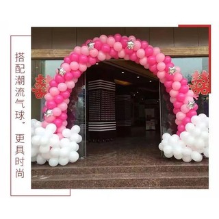 Vòm đám cưới khai mạc đám cưới bong bóng vòm khung vòm đám cưới dùng một lần bố trí phòng cưới / balloon arch balloon stand set