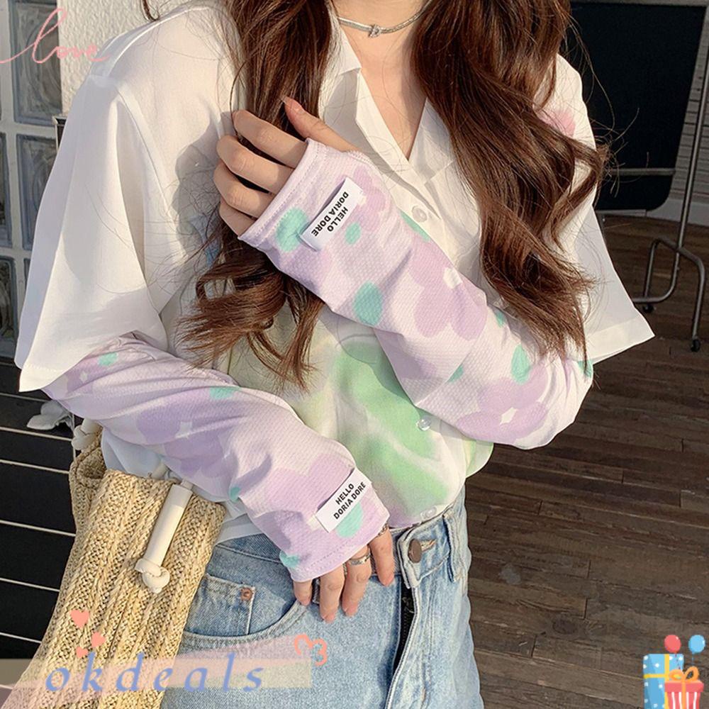 Găng Cánh Tay Chống Nắng Làm Mát Mùa Hè Sự Bảo Vệ