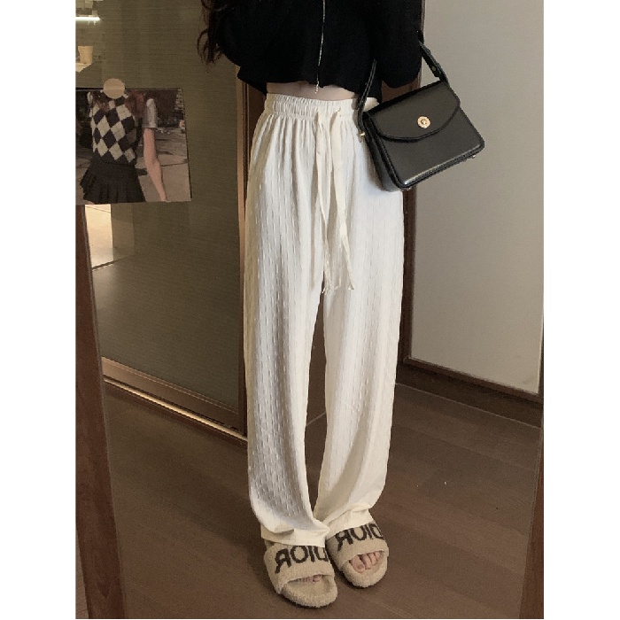 Quần ống rộng Màu Trơn Thời Trang Mùa Xuân Mới Cho Nữ