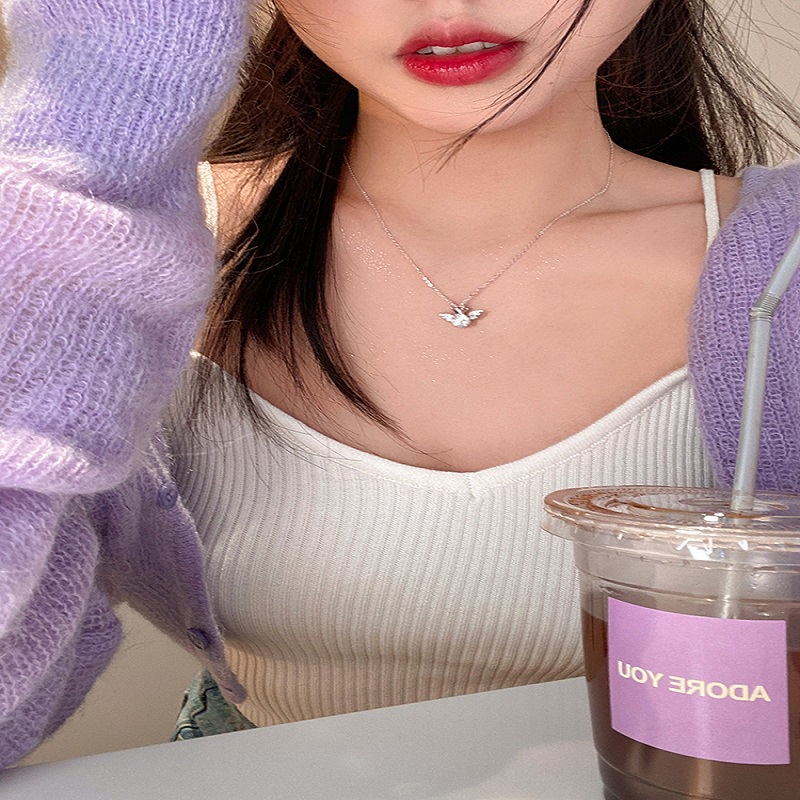 Vòng cổ Hợp Kim Mặt Vương Miện Pha Lê Mới Cho Nữ