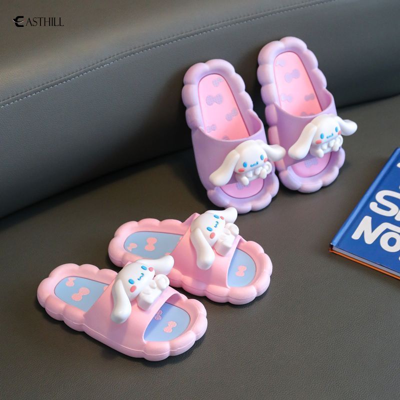 SANRIO Dép Đi Trong Nhà Chống Trượt Họa Tiết Hoạt Hình Mymelody Kuromi Cinnamoroll Đáng Yêu Cho Trẻ Em