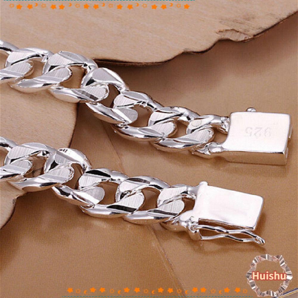 Vòng Tay Kim Loại Mặt Vuông Cá Tính Cho Nam