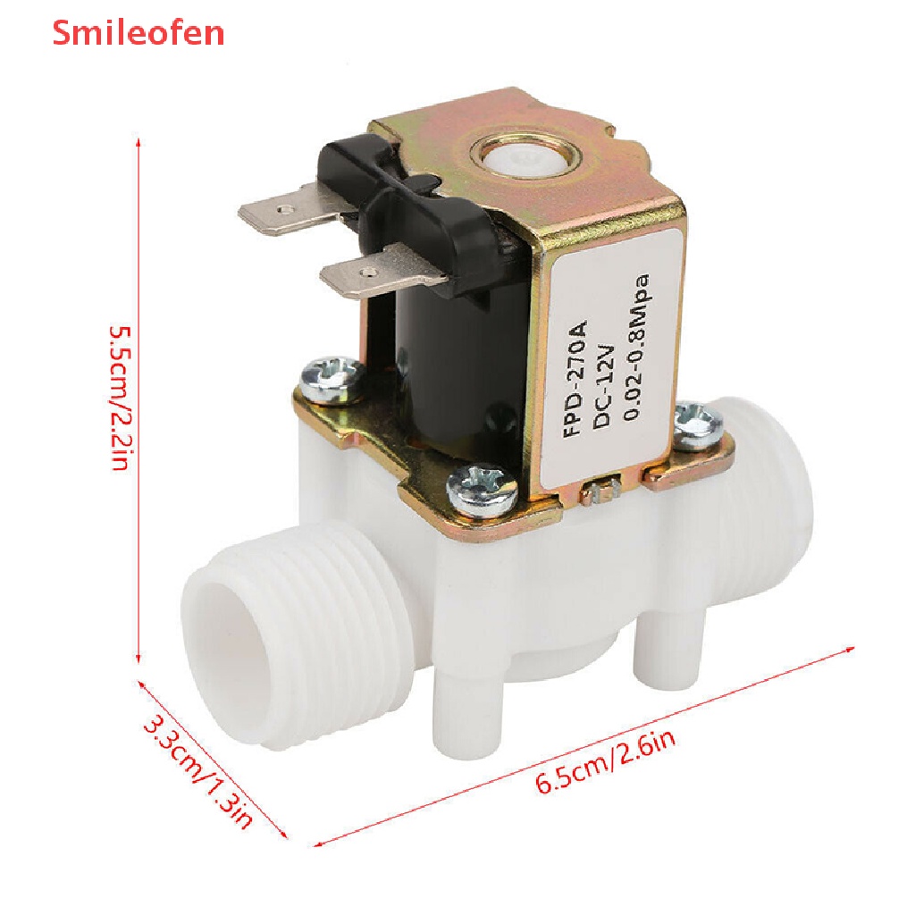 Van Điện Từ Đóng Kín Thông Thường Bằng Nhựa DC 12V 1 / 2 &quot;