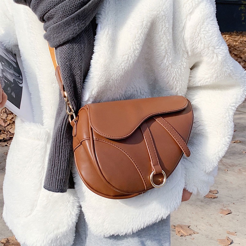 MISCHA Túi Đeo Vai Màu Trơn Đơn Giản Thời Trang Cao Cấp Phong Cách Hàn Quốc Cho Nữ