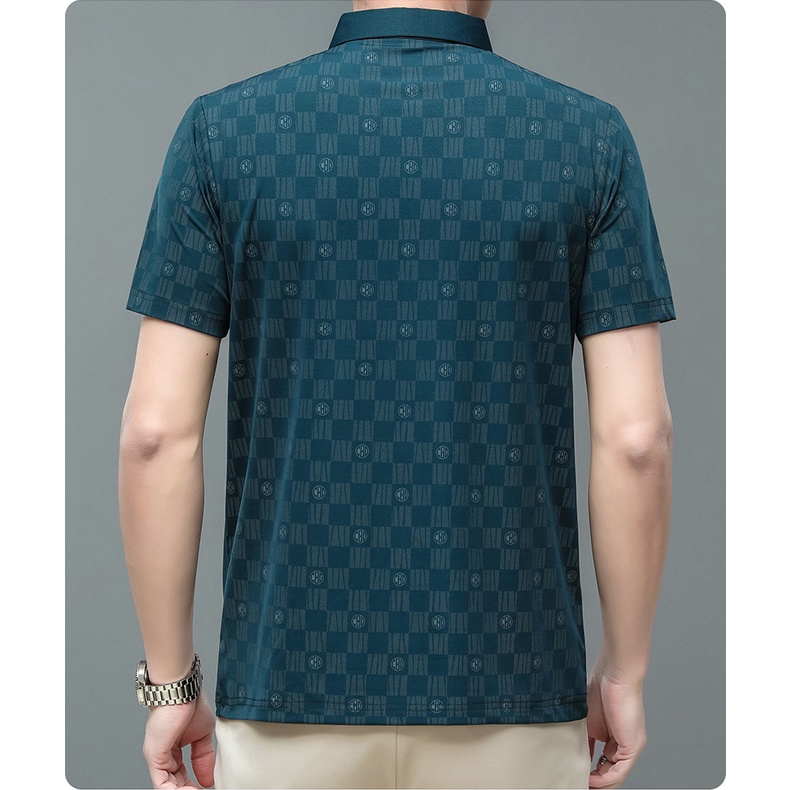 Áo Thun Tay Ngắn Dáng Rộng Họa Tiết Chấm Bi Phong Cách Hàn Quốc Thời Trang Cho Nam