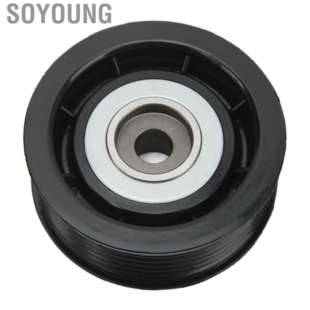 Soyoung Drive Belt Idler Pulley Accessory  High Precision Temperature Resistant MD368210 Rust Proof for Vehicle