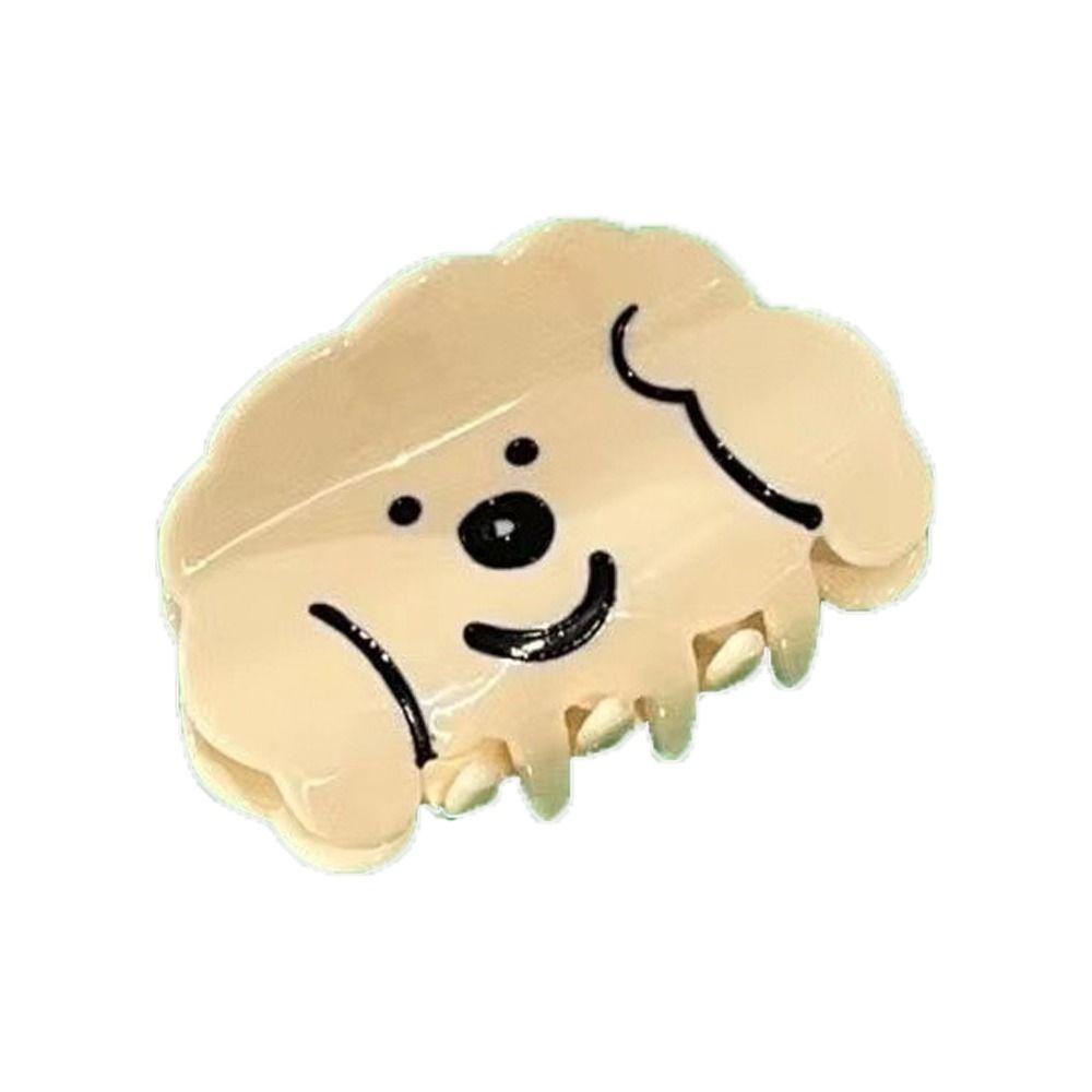 Cleoes Kẹp Tóc Bằng Acrylic Hình Học Hoạt Hình Ngọt Ngào Phong Cách Hàn Quốc