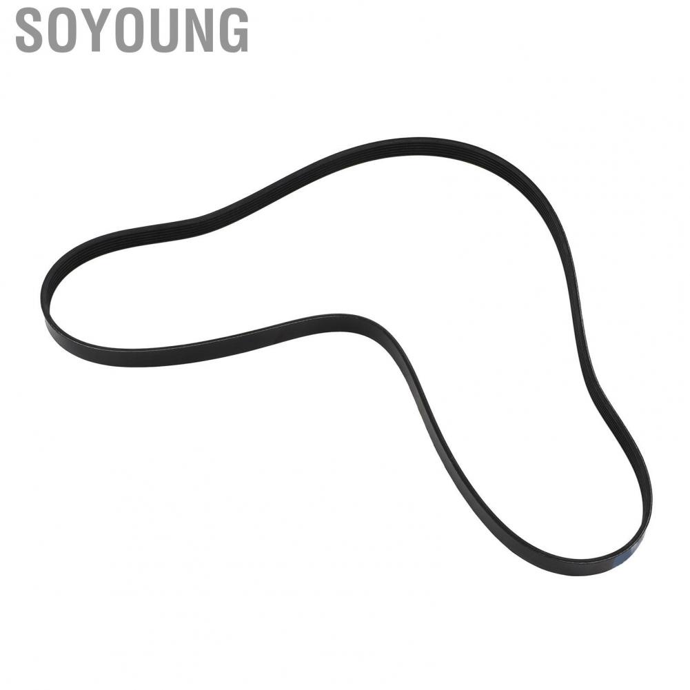 Soyoung AC Compressor Serpentine Drive Belt  Oil Heat Resistant Strong Tensile Cords High Strength 6PK1540 for Car